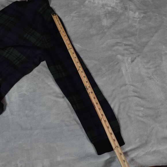 J McLaughlin Plaid Knit Crewneck Sweater Mens XL Cotton Modal Blue - Picture 8 of 8